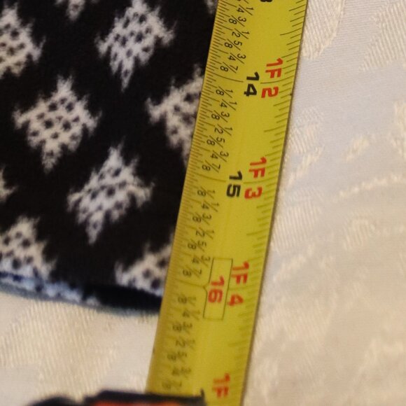 Land's End Black and White Lightweight Fleece Quarter Zip Medium Active Outdoors - Picture 13 of 14